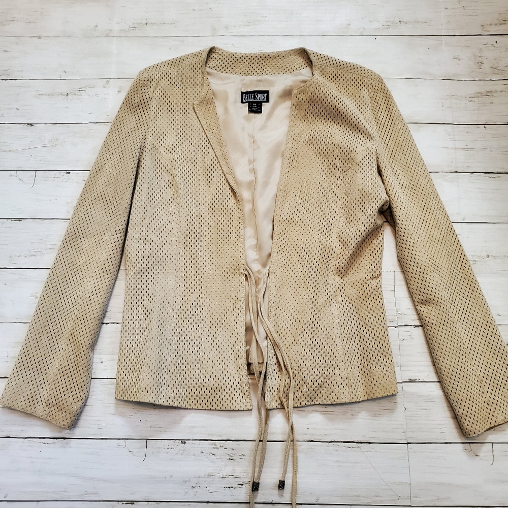 Laser Cut Suede Jacket 945